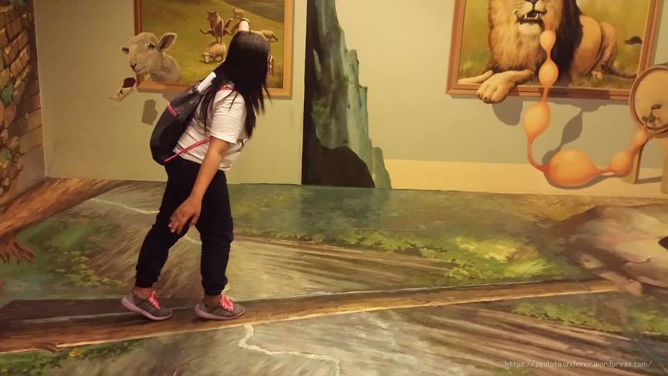 Uh oh. I'm scared to fall. 